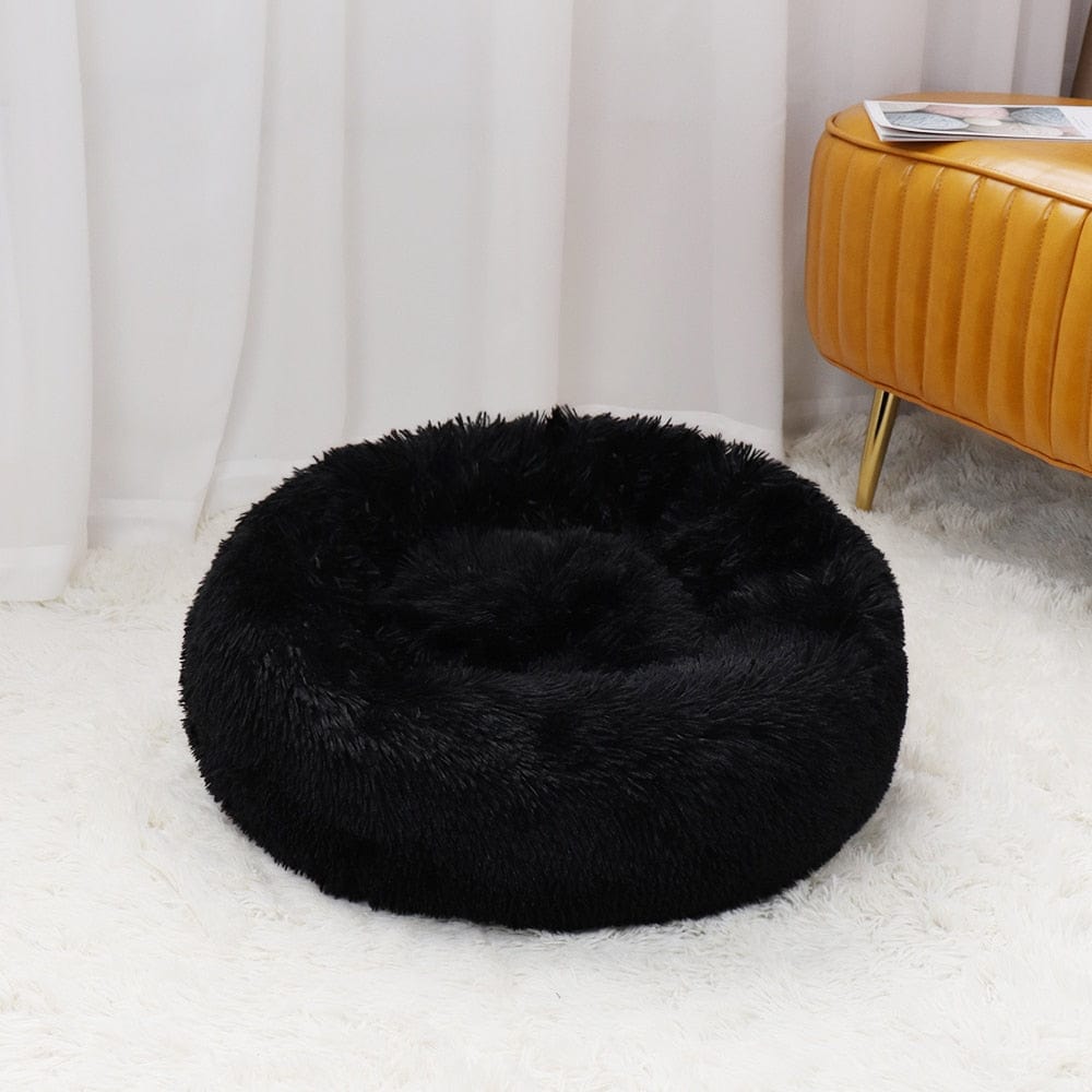 Dizzy Pet Supply Black / 19.7" (50cm) Plush Pet Bed